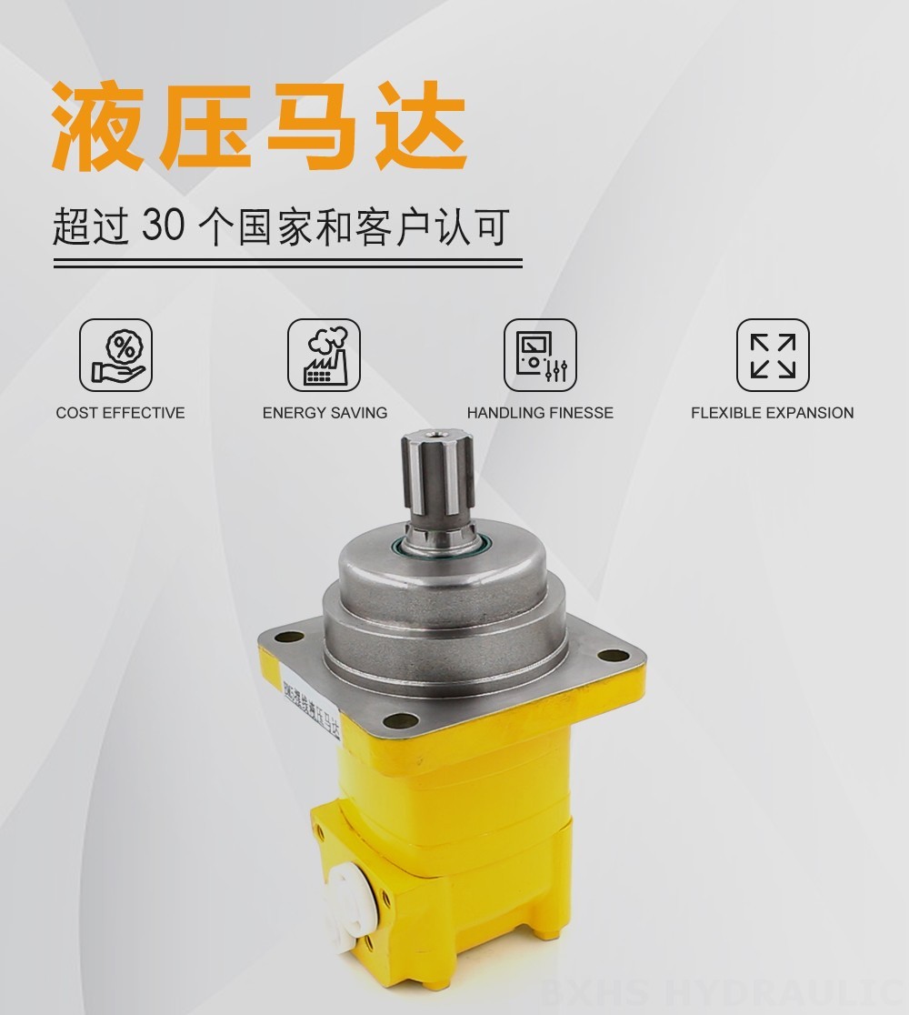 BM5W摆线液压马达 195 cc/r 75 Lpm 液压马达
